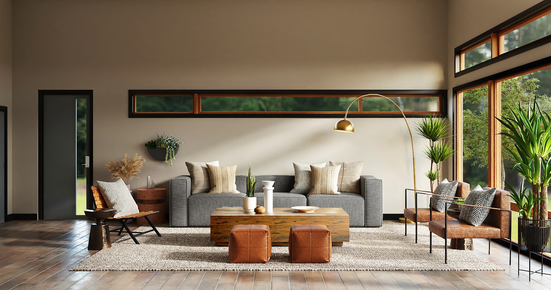 Interior de negocio listo para abrir